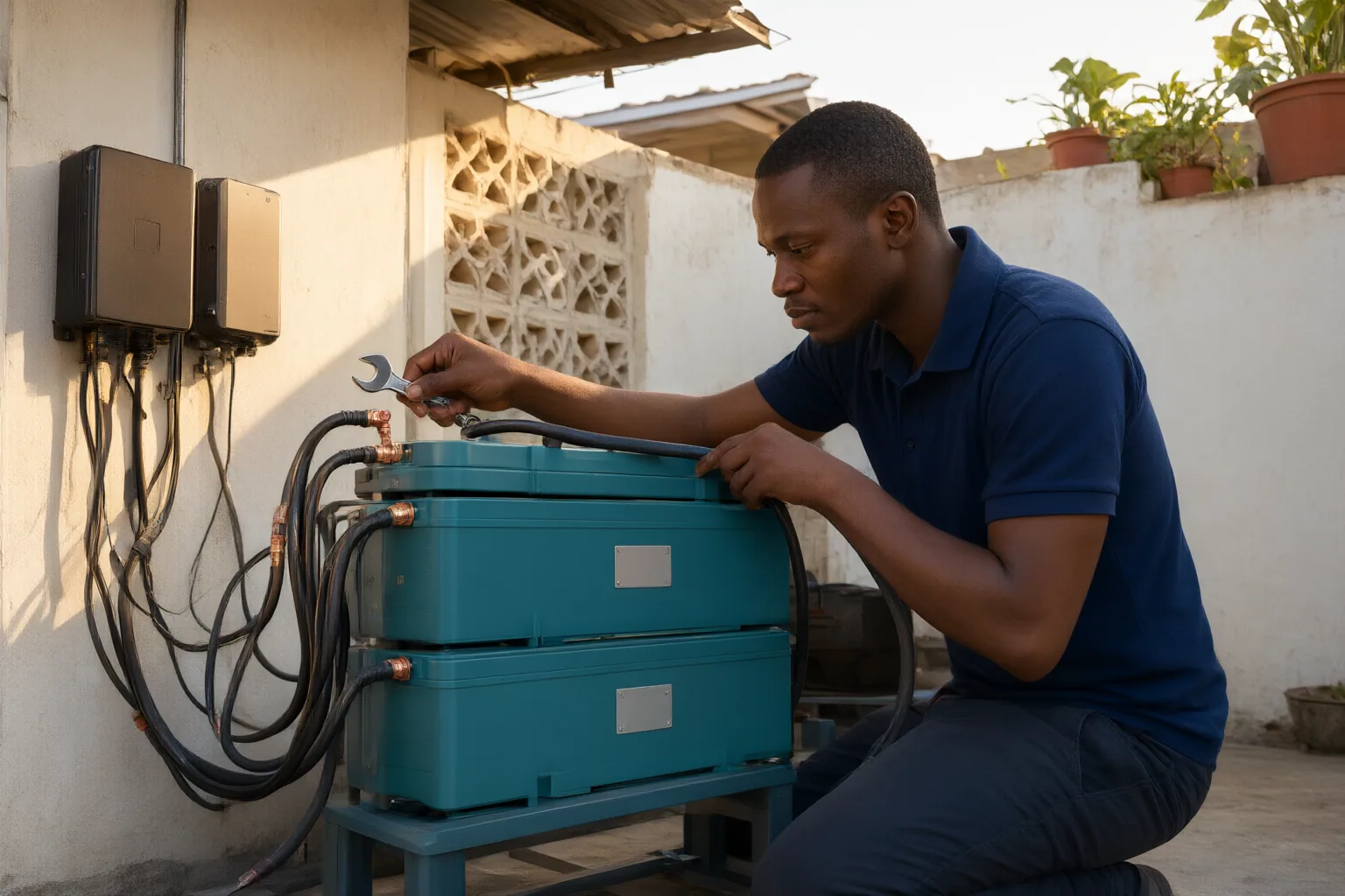 Editorial scene showing practical next steps for How Nigerian Households Should Plan a Solar-and-Battery System for Daytime, Evening and Essential Electricity Needs