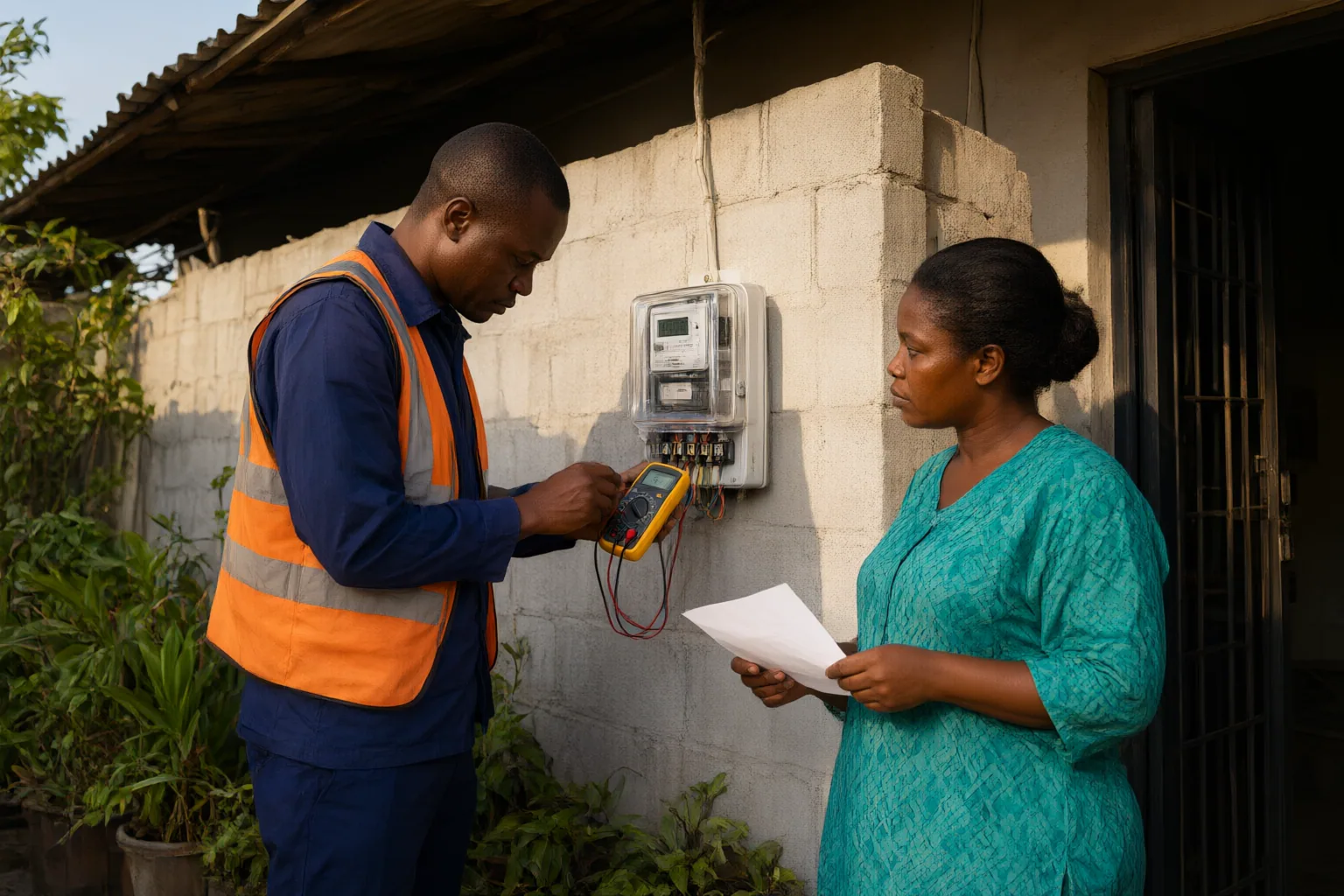 Editorial scene showing practical next steps for How Nigerian Electricity Customers Should Respond to a Meter Bypass or Tampering Allegation