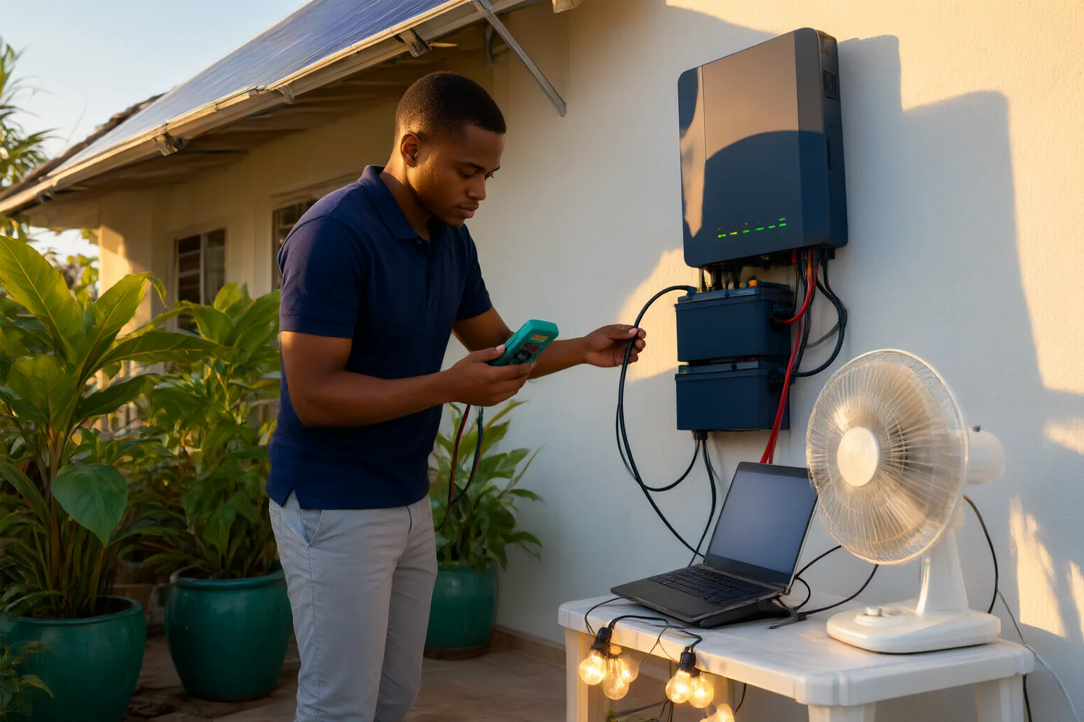 Editorial scene showing practical next steps for How Nigerian Households Can Match a Solar Solution to Essential Electricity Loads