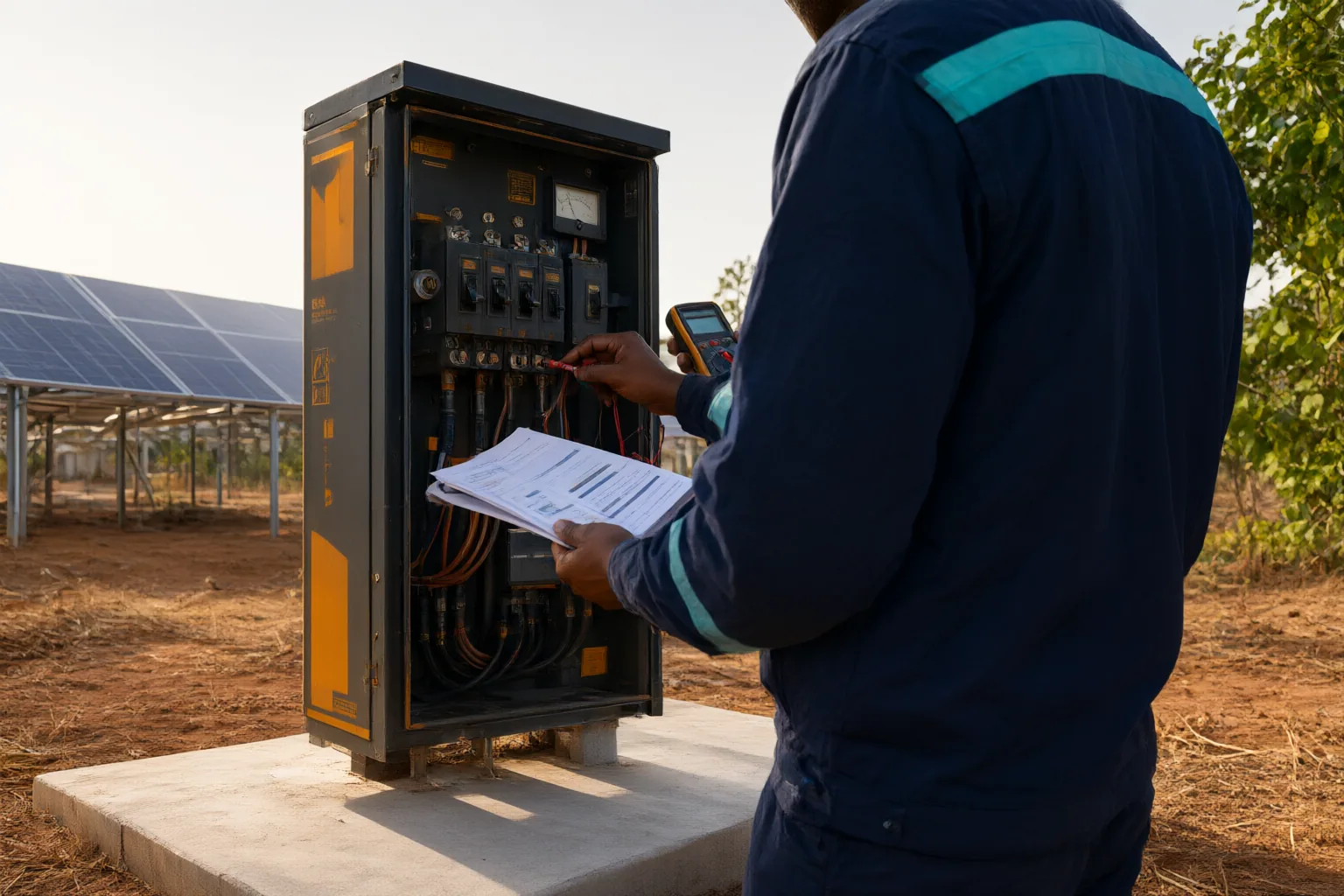 Editorial scene showing practical next steps for How Nigerian Mini-Grid Stakeholders Can Verify Which NERC Regulations Apply