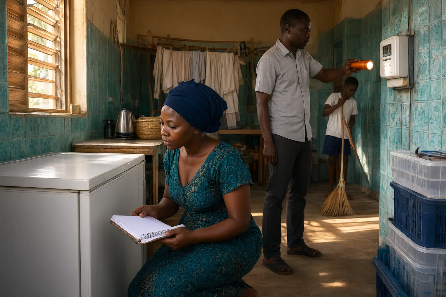 Editorial scene showing practical next steps for How to Use an Appliance Inventory to Investigate Household Electricity Changes in Nigeria