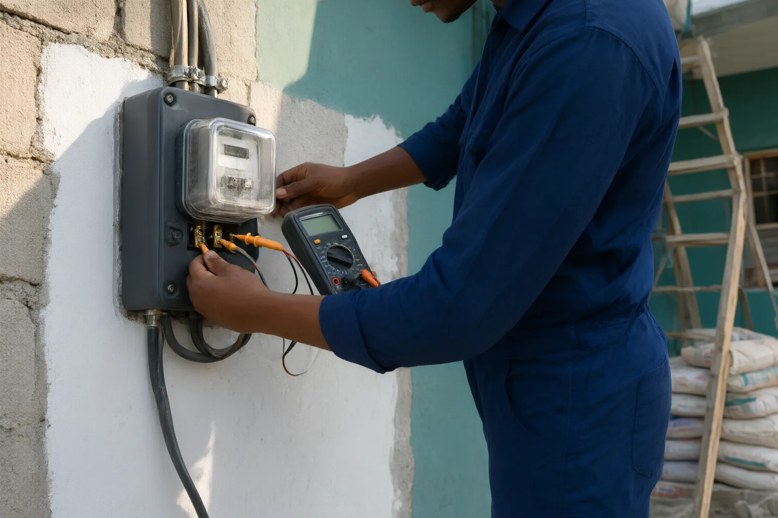 Editorial scene showing practical next steps for Relocating an Electricity Meter During Renovations in Nigeria: What to Check First