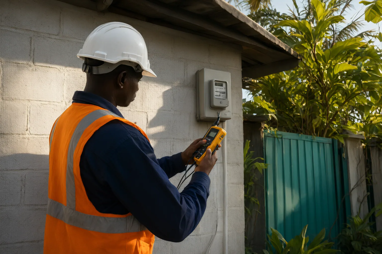 Editorial scene showing practical next steps for When May Electricity Distribution Workers Enter a Customer’s Property? What Ikeja Electric’s Terms Say