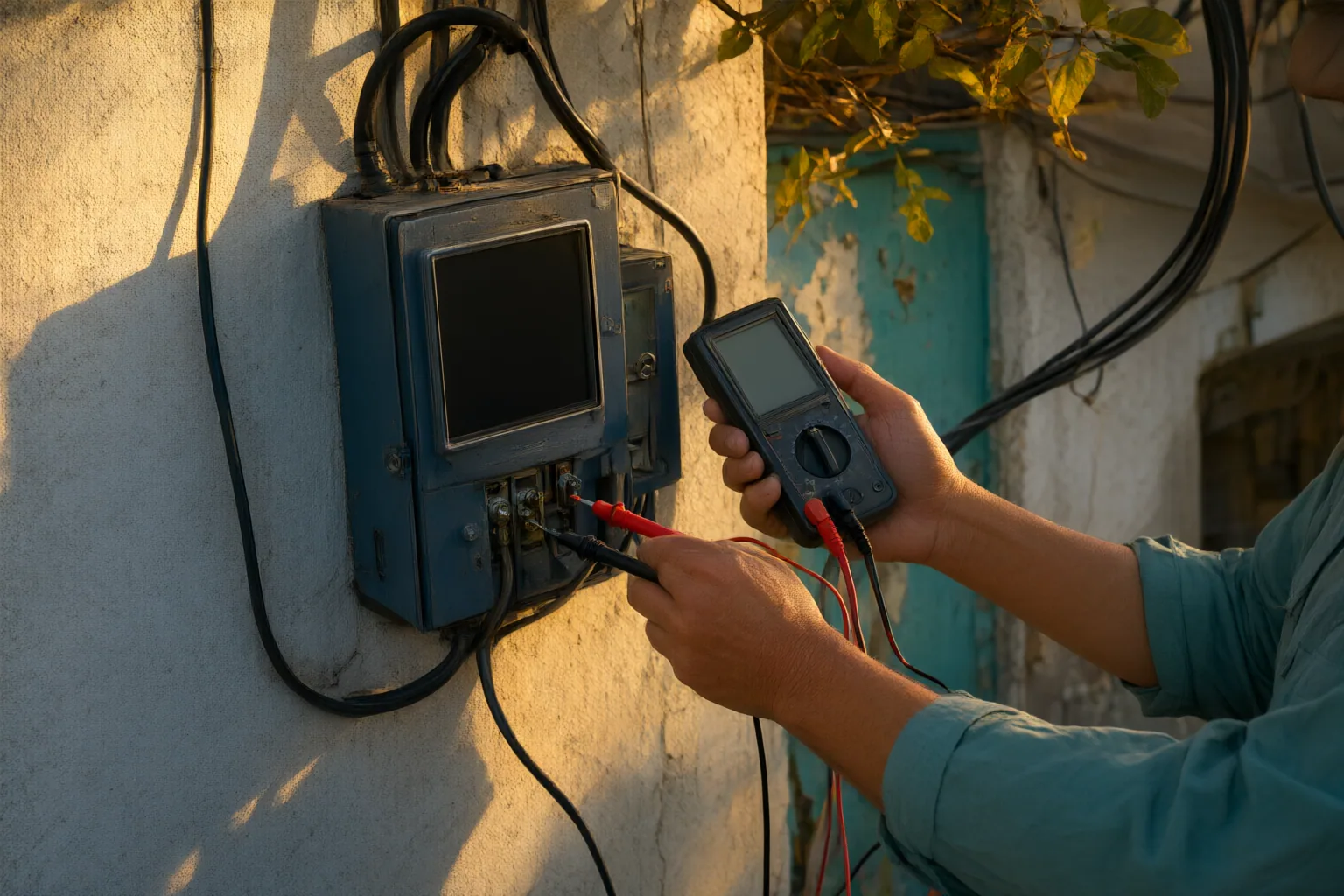 Editorial scene showing practical next steps for Meter Display Problem or Power Outage? Checks for Nigerian Electricity Consumers
