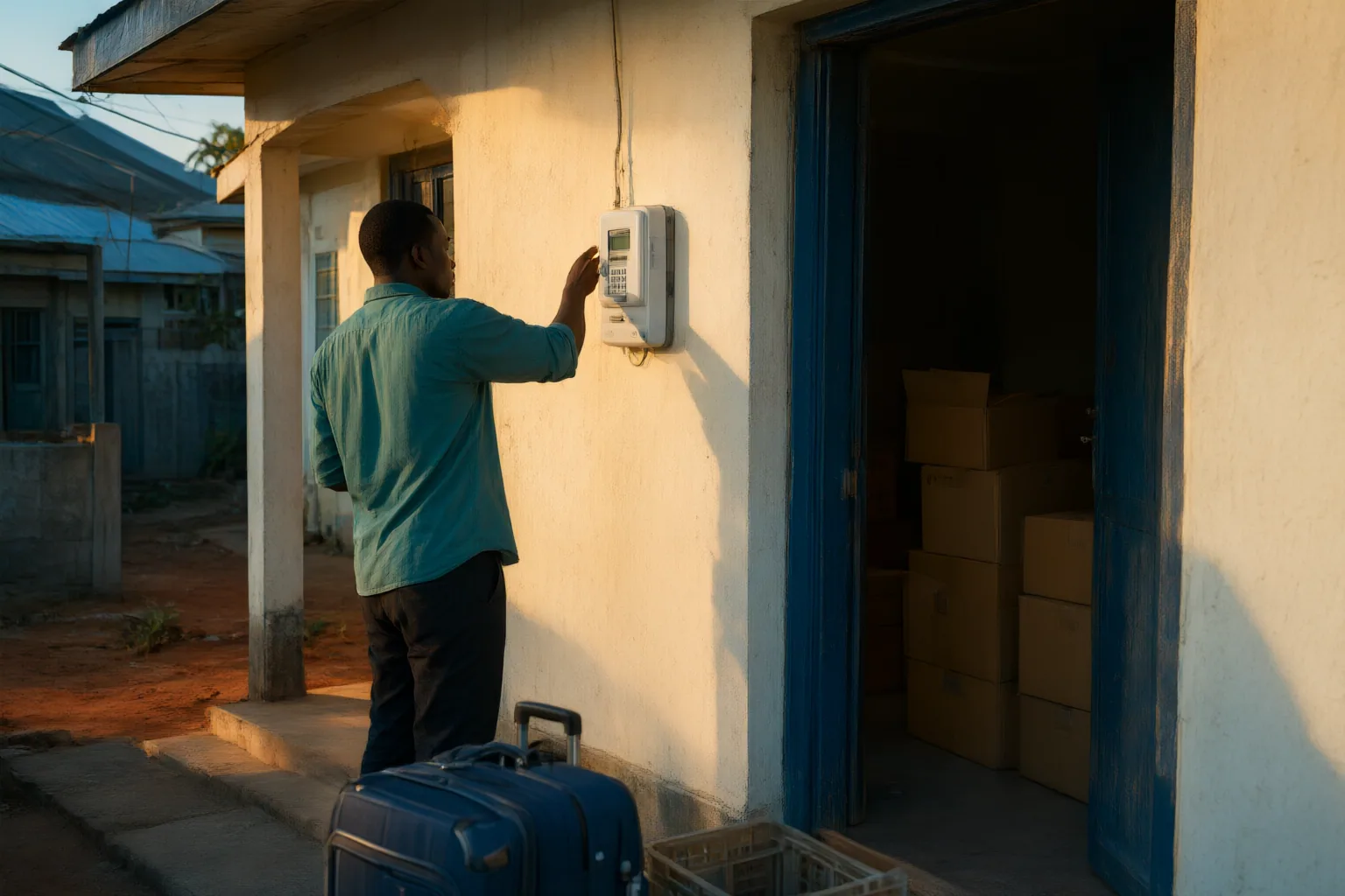Editorial scene showing practical next steps for Moving Out: How to Request a Final Electricity Bill in Nigeria